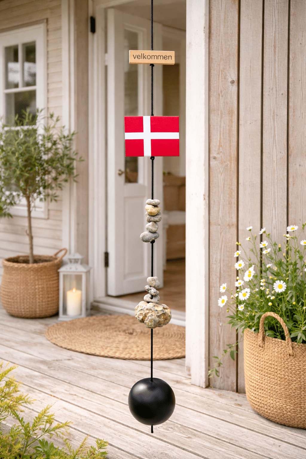 Snoren startpakke med Dansk Flag og Iron ball black str XL excl. hulsten