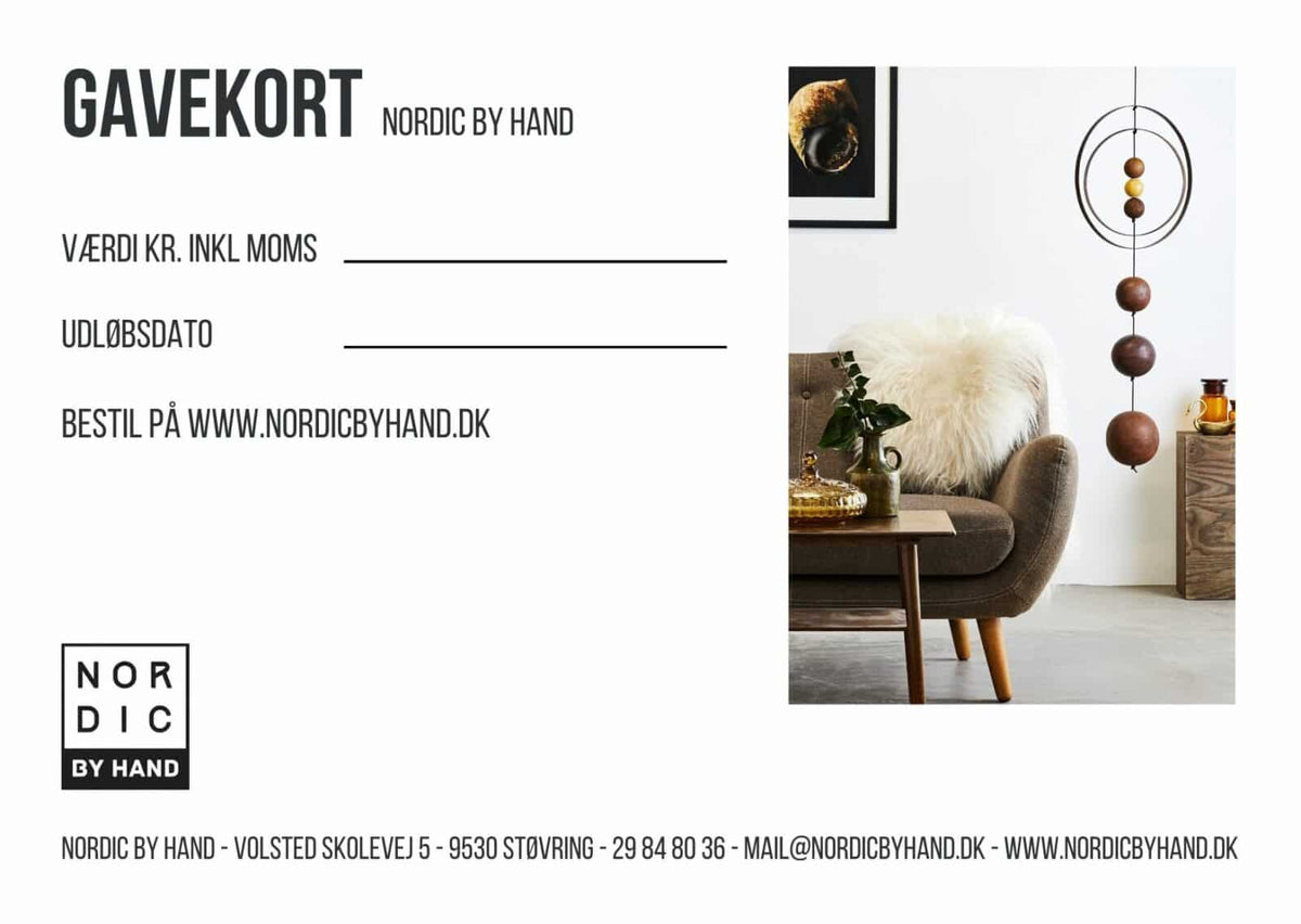 Gavekort til Nordic By Hand