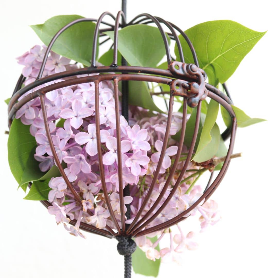 SNOREN Iron DECOR ball – med blomster