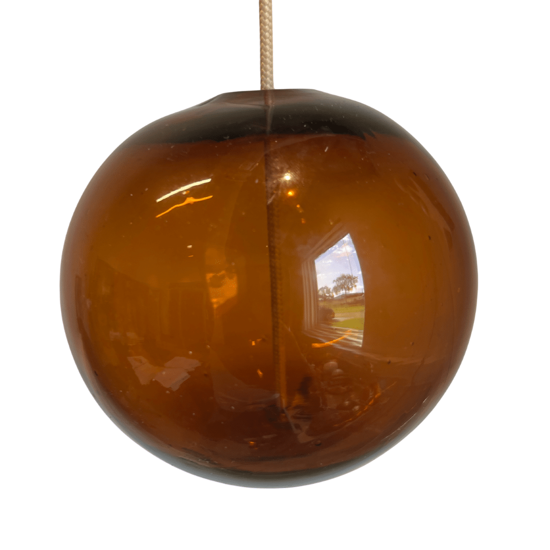 Glasbobler brun